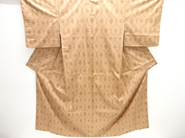 JAPANESE KIMONO / OSHIMA TSUMUGI / WOVEN TATEWAKU PATTERN / 5MARUKI